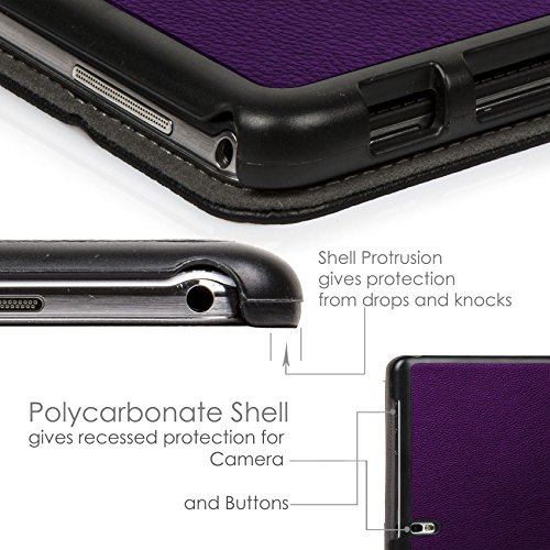 ForeFront Cases® Neue Leder Hülle / Tasche / Case / Cover für Samsung Galaxy Tab PRO 10.1 T520 – Rundum-Geräteschutz und intelligente Auto-Sleep-Wake-Funktion mit 3-JAHRES-GARANTIE VON FOREFRONT CASES – inkl. Eingabestift und Displayschutz - 7