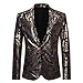 Produktbild Luckycat Herren Slim Fit Bunte Sakko Casual Blazer Glitzer Smokingjacke für Hochzeit Herren Anzugjacke mit Blumendruck Slim Fit Party Sakkos Floral Sakko Abend