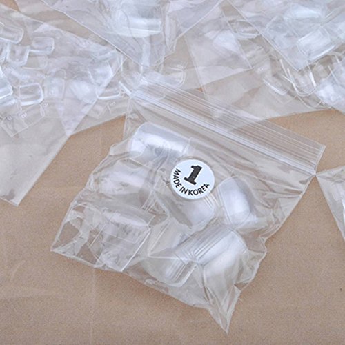 KINGSO 500pcs Clear French False Foot Toe Acrylic UV Gel Nails Art Tips Pedicure Design Makeup DIY Decoration