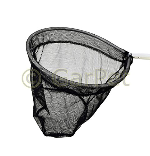 Alu Fisch Gartenteich Kescher Teichkescher Poolkescher Fischkescher 120cm schwarz - 2