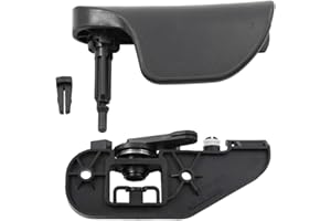 VHEUHZ 2x Capó del coche Palanca de liberación del capó Manija Cubierta LHD Capó palanca del pestillo y el soporte de liberación compatible con Audi TT TTS 2007-2014