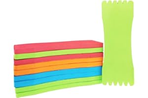 Milepetus Foam Sponge Wrapped Wire Fishing Winding Board Fishing Line Board Spool Fishing Line Accessories Rig Winders,10Pcs Size Large (17cm/6.7in)