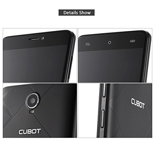 CUBOT Max Smartphone 3GB Ram 32GB, 6.0 Zoll (15,2cm) HD IPS 2.5D gebogener Bildschirm/4100 mAh Akku/Dual-SIM/5.0MP +13.0MP Kamera/4G LTE FDD/Android 6.0 (Schwarz)