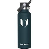 Sparrow Borraccia Termica 500ml/750ml/1L/1.2L FlipFlow Bottiglia Cannuccia | Acciaio Inox Borracce Termiche, Antiperdita, Cal