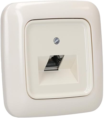 Busch Jäger Set: Unterputz Telefondose Von EBROM, TAE 3x6 NFN Für 1 Telefon Und 2 Zusatzgeräte In BalanceSi Alpinweiß, Rahmen Und Steckdose 20EUC-914 EBROM Phasenprüfer Zur Montage Der Geräte - View #7