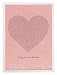 Produktbild MixPixie typographischer Liedtext-Kunstdruck – „Thinking Out Loud“ von Ed Sheeran, Herz-Motiv (rot), Papier