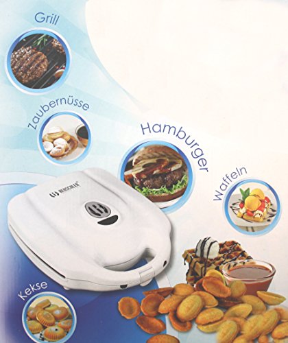 XL 5in1 Waffeleisen Hamburger Elektrogrill Panini Donut Keks Maker Waffelautomat - 6