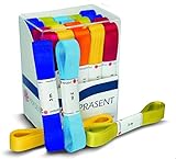 Bunte, sortierte Strähnen Präsent Europa Gepäckband, 12 cm, bunt