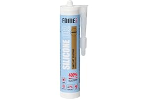 Clear Silicone Bathroom Sealant (310 ml) - Professional Silicone, Transparent Waterproof Sanitary Silicone - Sanitary Silicone, Transparent Silicone Bathroom, Gutter and Window Seal from Fome Flex
