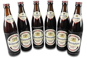 STAATSBRAUEREI WEIHENSTEPHAN Weihenstephaner Hefeweissbier Dunkel (6 Flaschen à 0,5 l / 5,3% vol.)