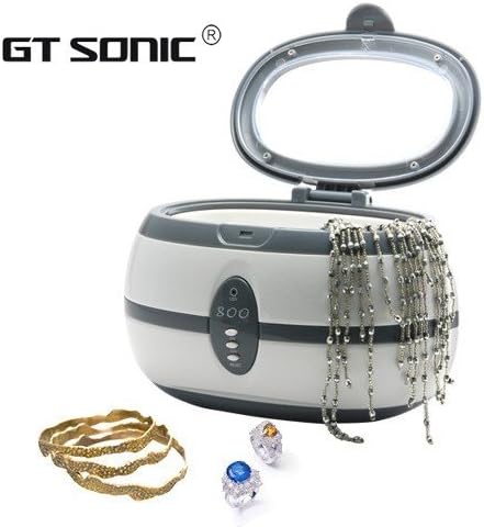600ml Digital Display Ultrasonic Cleaner Stainless Steel Transducer for Jewellry, Dental,Household Commodities
