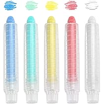 Gessi Bianchi Per Lavagna - Confezione Da 10 Pezzi, Scrittura Fluida E Facile Da Cancellare - Foto 7