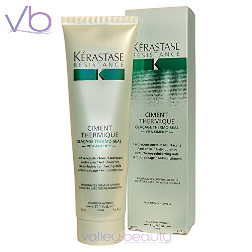 Kerastase Resistance Ciment Thermique 125 ml -- Protection Hair Cream used with hair dryers, irons, tongs and heated rollers