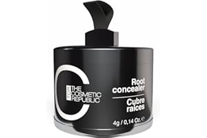 THECOSMETICREPUBLIC THE COSMETIC REPUBLIC - Polvos Cubre Canas Mujer Y Hombre - Retocador de Canas y Raíces de Larga Duración - Polvos para Tapar Canas y Retoca Raíces de Pelo - Maquillaje para Cabello - Tono Medio