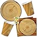 Produktbild Holz Wood Wald Partyset 40tlg. für 10 Gäste Teller Becher Servietten
