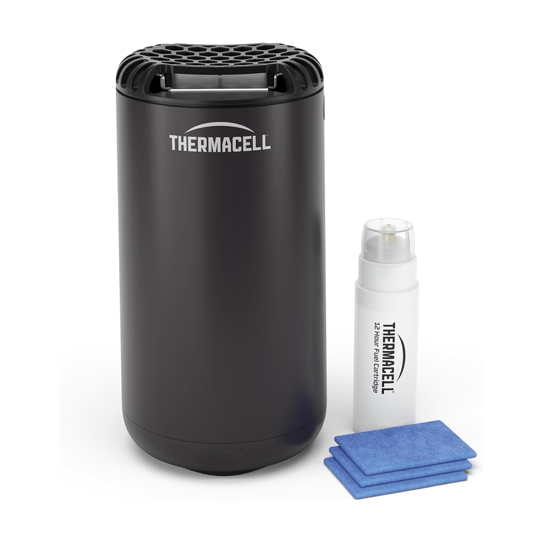 Thermacell Mini Halo Antizanzare da Esterno – Zona di Protezione 21 m², Senza DEET, Grafite