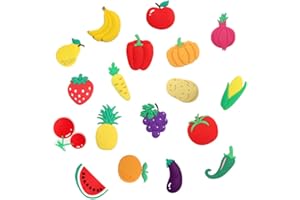 KEBOYOE Yingcen 18 szt. magnesy na lodówkę warzywa owoce naklejki na lodówkę urocze magnesy do tablicy do dekoracji domu kuchni