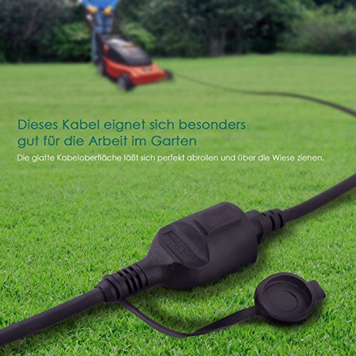SIMBR Verlängerungskabel Gummi Kabel für den Außenbereich IP44 H07RN-F 3G1,5 mm² 5m 10m 20m 25m 30m(10m) - 5