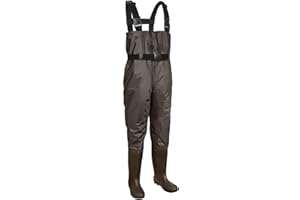 CROCH Fishing Chest Waders with Boots Waterproof and Breathable Waders for Men and Women, Sizes EU 38-47/UK 5-14
