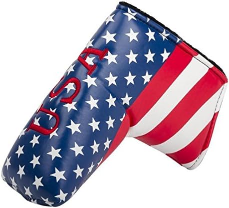 American USA Stars &amp; Stripes Flag Golf Putter Head Covers Headcover For Scotty Cameron Taylormade Ping Titleist Odyssey Blade