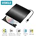 Produktbild Externes CD DVD Laufwerk USB 3.0, Yododo DVD/CD-RW Brenner für Macbook, Macbook Pro / Air, iMac OS, Laptops and Desktops Supports Windows 7/8/10 / Vista / XP- Schwarz