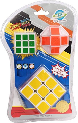 Toyzrin Magic Snake Cubes Puzzle Game Toys - Pack of 3