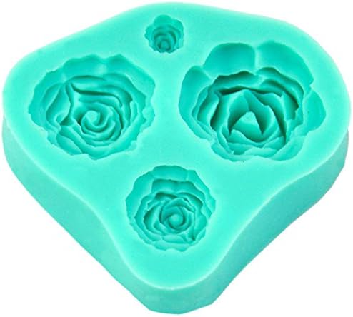 Rose Silicone Mould 4 sizes by Turtle Products