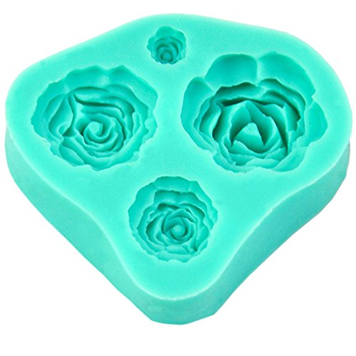 Rose Silicone Mould 4 sizes by Turtle Products