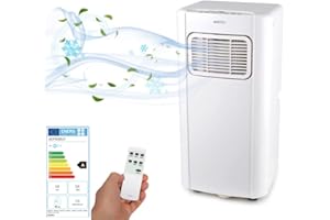 FACULA Fácula Aire acondicionado portátil con luz UV 4 en 1 ARTIC UV 9000BTU 2250 frigorías |Timer on/off 24h |Con mando a distancia |Refrigeración, ventilación, deshumidificación y purificación | 380m3