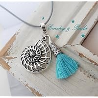 KettenAnhänger Nautilus Spirale Quaste Muschel