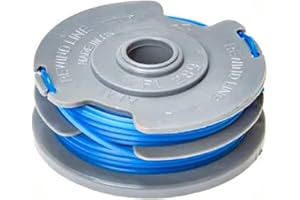 MOECSHSY Strimmer Spool for Flymo, Strimmer Wire,Trimmer Spool Line for Flymo Φ1.5mm Double Autofeed Spools Replacement Compatible for Flymo FLY289 Grass Cutter Trimmer Wire Refills 36ft