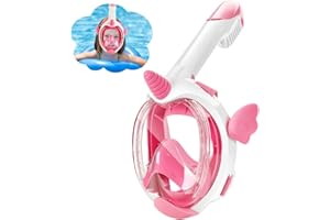 Tyuodna Masque de plongée licorne pour enfants de 4 à 12 ans, 180 ° HD anti-buée et anti-fuite avec tuba - Anti-CO2
