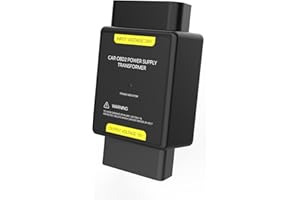 QPKING Car OBD2 Power Supply Transformer 24V to 12V OBD Power Supply Converter OBD2 Voltage Converter 16 Pin Adapter Connector Tool for Heavy Duty Vehicle