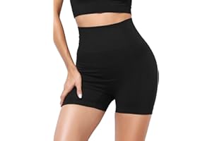 RITOSTA Pantaloncini Sportivi da Donna Yoga Fitness Shorts Push Up Vita Alta Pantaloni Corti Estivi Elastico Leggins per Fitness Gym Allenamento Palestra