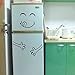 Produktbild sunshineBoby Netter Aufkleber Kühlschrank Happy Delicious Gesicht Küche Kühlschrank Wandaufkleber,3D Hohlwandaufkleber Kühlschrank für Heimtextilien Neu Wandtattoo Wandaufkleber Sticker Wanddeko für Schlafzimmer Wohnzimmer Kinderzimmer,Wandaufkleber Aufkleber Haus Dekoration (Schwarz)