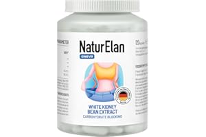 ‎NATURELAN Stoffwechsel-Kapsel Unterstützung 4-in-1 - Hochdosiert mit Garcinia Cambogia-Extrakt, weiße Kidneybohnen Extrakt, Zink&Chrom, 120 vegan Kapseln