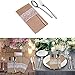 Produktbild Yalulu 10 Stück Natur Jute Sackleinen Lace Rustikales Besteck Messer und Gabeln Besteck Set Bestecktasche Halter Party Hochzeit Dekor