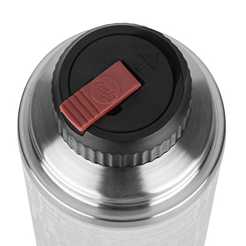 Emsa 515713 Isolierflasche, Mobil genießen, 500 ml, Safe Loc Verschluss, Weiß, Senator Manschette - 4