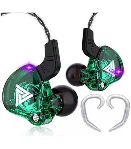 ✨kuu✨ QKZ AK6 HD Bass Gaming Earphones with Ear Holders - 3.5mm Wired