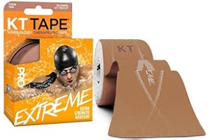 ‎KT TAPE KT Tape Pro Extreme 20 - Kinesiology Tape - Synthetic Performance Kinesiology Tape Waterproof Pre Cut - Stronger and More Resistant Adhesion - Waterproof- 4 to 7 Days of Support - Reflective Safety