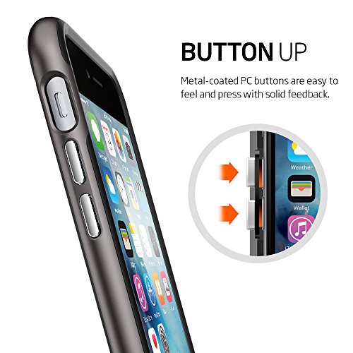 iPhone 6S Case, SpigenÂ® [Neo Hybrid] iPhone 6 Case with Flexible Inner Protection and Reinforced Hard Bumper Frame for iPhone 6S / iPhone 6 - Gunmetal