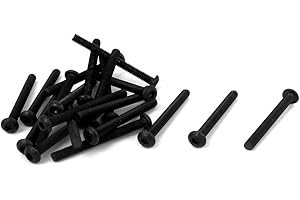 UXCELL sourcing map M3 x 30 mm Legierung Stahl Innensechskant Knopfkopf Schrauben schwarz 20 Stk