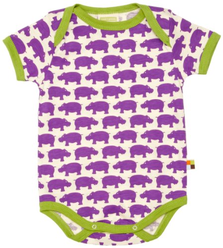 loud + proud Organic Cotton Short Sleeve Body (Plum, 6-12 Months)