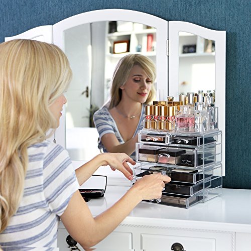 Songmics Kosmetik Aufbewahrung Organizer gro Acryl JKA009 - 3