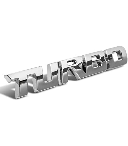 Adesivo Turbo 3D Nero Per Auto - Emblema In Plastica ABS Con Base Spugnosa - Foto 12