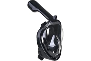 ‎GADGY Gadgy® Vollgesichts-Schnorchelmaske mit Kamerahalterung, 180-Grad-Panoramablick, auslaufsichere Tauchmaske für Erwachsene, Anti-Beschlag-Maske mit Schnorchel, schwarz