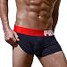Produktbild Boxershorts,Herren Boxer Unterhose Sexy Slip Shorts Unterwäsche Baumwolle Sportwäsche LMMVP (M, Dark Blue)