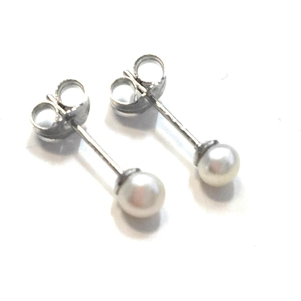 1 Paio Di Orecchini A Bottone Con Perle D'acqua Dolce In Argento Sterling S925 Silver 91852783 - Foto 13