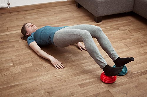 2er-Set Balance-Kugeln »Igel« zur Steigerung der Balance / Koordination. Ideal für Balance-Training 320g zirka 8cm hoch und 16cm Durchmesser in blau, rot, türkis oder schwarz. - 3