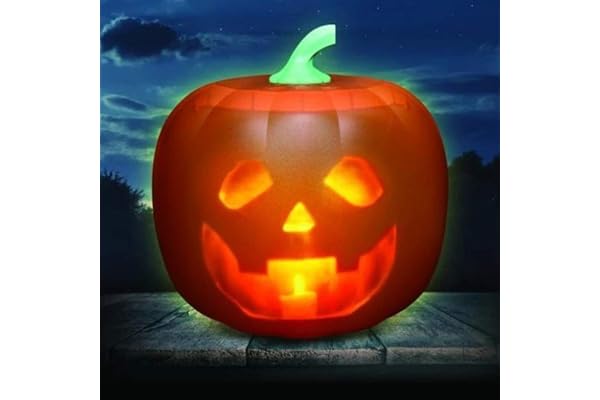 Halloween fantasi talar animerad pumpa inbyggd projektor högtalare 3-i-1 lykta pumpa dekorerad ljusemitterande diod sträng